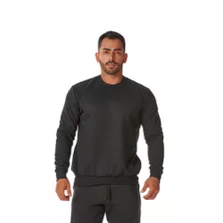 Moletom Masculino Gola Careca Preto - CARECA-PRETO - CHIELLA