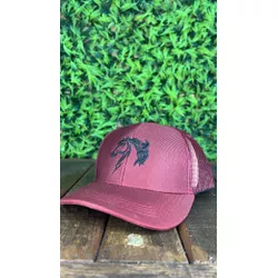 Boné Infantil Country Sertanejo Cavalo Cor Vinho -... - CLUB 21 COUNTRY