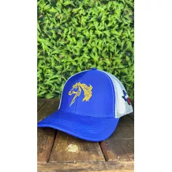 Boné Infantil Country Sertanejo Cavalo Cor Azul Bi... - CLUB 21 COUNTRY