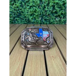 Fivela Country Cowboy Unissex Texas Ouro Velho - ... - CLUB 21 COUNTRY