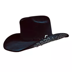Chapéu Infantil Country Castella 2.0 Preto Flor Si... - CLUB 21 COUNTRY