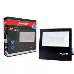 Refletor led slim 30w 6500k biv ava... - Almeida Construart e Soluções