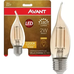 Lâmpada Led Vela Chama Retrô Vintag... - Almeida Construart e Soluções