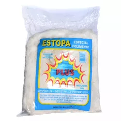 Estopa Branca 500Gr Limpoplus - Almeida Construart e Soluções