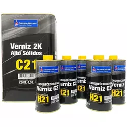 Kit Verniz C21 Alto Sólidos 2k 4,5l... - Almeida Construart e Soluções