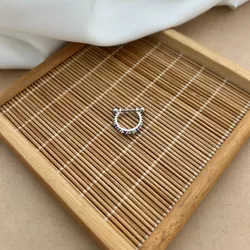 PIERCING CONCH 2 FILEIRAS UNIDAS COM ZIRCÔNIA COLO... - C Martiniano Joias