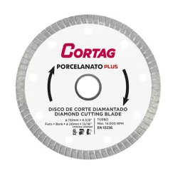 Disco de Corte Diamantado Turbo Porcelanato Plus 110mm CORTAG 61314