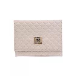 Carteira Feminina Nude Marfim Completa Pequena de ... - COMPRESHOES