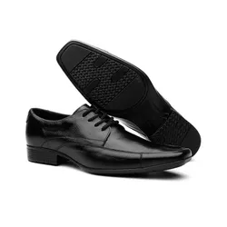 Sapato Social em Couro De Amarrar D'Mazons - COMPRESHOES