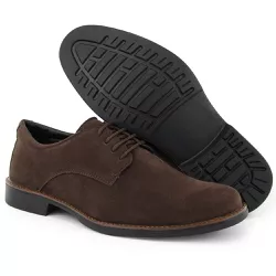 Sapato Casual Social Masculino Oxford Camurça Cafe... - COMPRESHOES