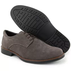 Sapato Casual Social Masculino Oxford Camurça Cinz... - COMPRESHOES