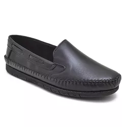 Mocassim Sapatilha Masculino Couro Preto Granado