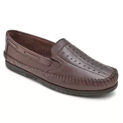 Mocassim Sapatilha Masculina Couro Conhaque Granado