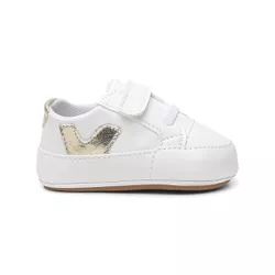 Sapato Tênis Conforto Bebe Baby Menino Primeiros Passos Dourado