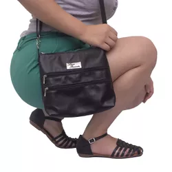 KIT Bolsa Feminina Preto + Sandália Feminina Lana Pimenta