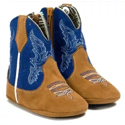 Bota Texana Bebê Azul Infantil Kapell - COMPRESHOES
