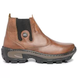 Bota Botina de Couro Whisky Fazendeiro Rotoli - COMPRESHOES