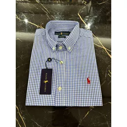 Camisa Social Ralph Azul Xadrez - 00290 - Conceito 62
