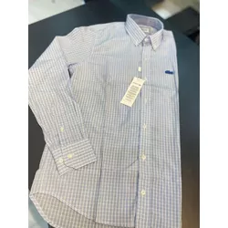 Camisa Social LCST Azul Xadrez Comprida - 00307 - Conceito 62