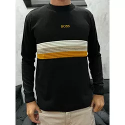 Suéter Premium BSS Listra Preto - 00324 - Conceito 62