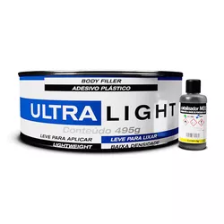 Kit Adesivo Plástico Ultra Light 495g + Catalisador - MAXI RUBBER - CONSTRUTINTAS