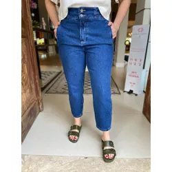 Calça Jeans Slim Com Elastico