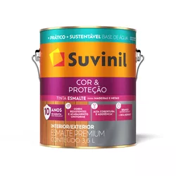 ESMALTE COR E PROTECAO BRILHANTE BASE AGUA 3,6L SU... - Corante Tintas