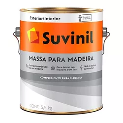 Massa para Madeira 5,5kg Suvinil - Corante Tintas