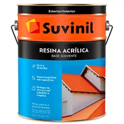 Resina Acrílica Base Solvente 18L Suvinil - Corante Tintas