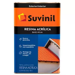 Resina Acrílica Base Água 18L Suvinil - Corante Tintas