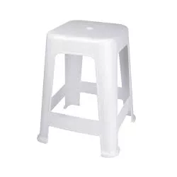 BANQUETA PLASTICA BRANCA- MOR - Cores Vivas Home Center