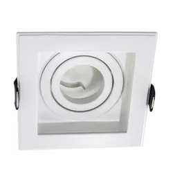 Spot Embutir Quadrado Mini Dicroica Branco NS7351B... - Cores Vivas Home Center