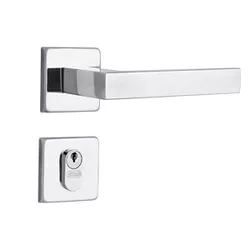 Fechadura Inox 803/29i RQ1 Roseta Quadrada Externa... - Cores Vivas Home Center