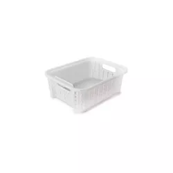 Cesta Trama Retangular 990ml Branca Plasutil - Cores Vivas Home Center
