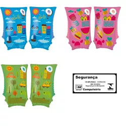 Boia Braço Inflável 30x15Cm Cores Sortidas 001802 ... - Cores Vivas Home Center