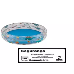 Banheira Inflável 180 Litros Fundo Do Mar Mor - Cores Vivas Home Center