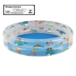 Banheira Inflável 90 Litros Fundo Do Mar Mor - Cores Vivas Home Center