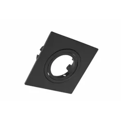 SPOT INTERLIGHT EMB QUAD DICR FACE PLANA PRETO - Cores Vivas Home Center