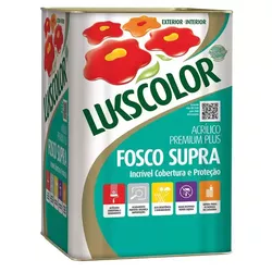 Tinta Acrílica Fosco Lata 18 Litros Lukscolor - Cores Vivas Home Center