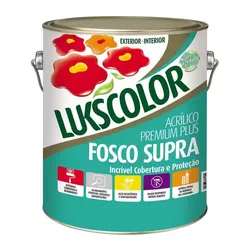 Tinta Acrílica Fosco Branco Galão 3,600 Litros Luk... - Cores Vivas Home Center
