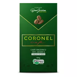 Coronel Café Orgânico Torrado em Grãos - 500g - GUSTAVO LEONEL CAFÉS ESPECIAIS 