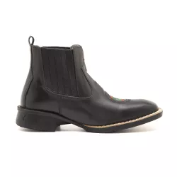 Botina Masculina Texana Zootecnia Preta - BOTINAZO... - Country Shop Botas Texanas