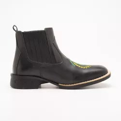 Botina Masculina Texana Medicina Veterinaria Preta... - Country Shop Botas Texanas