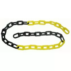 CORRENTE DE PVC 9MM AMARELO/PTO ML - Couto Materiais 