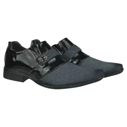 Sapato Social Jeans Preto - DP801 - DALLUP'S
