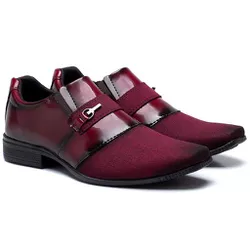 Sapato Social Jeans Vermelho - DP801 - DALLUP'S