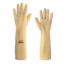 LUVA LATEX RANHURADA COR NATURAL CA15100 - V0116 - Data Brasil - EPI's & Treinamentos
