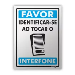 PLACA SINALIZACAO PS578 IDENTIFICAR-SE - 08191 - Data Brasil - EPI's & Treinamentos