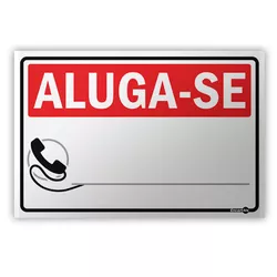 PLACA SINALIZACAO PS29 ALUGO - 11908 - Data Brasil - EPI's & Treinamentos
