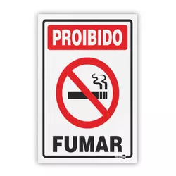 PLACA SINALIZACAO PS07 PROIBIDO FUMAR - 37880 - Data Brasil - EPI's & Treinamentos